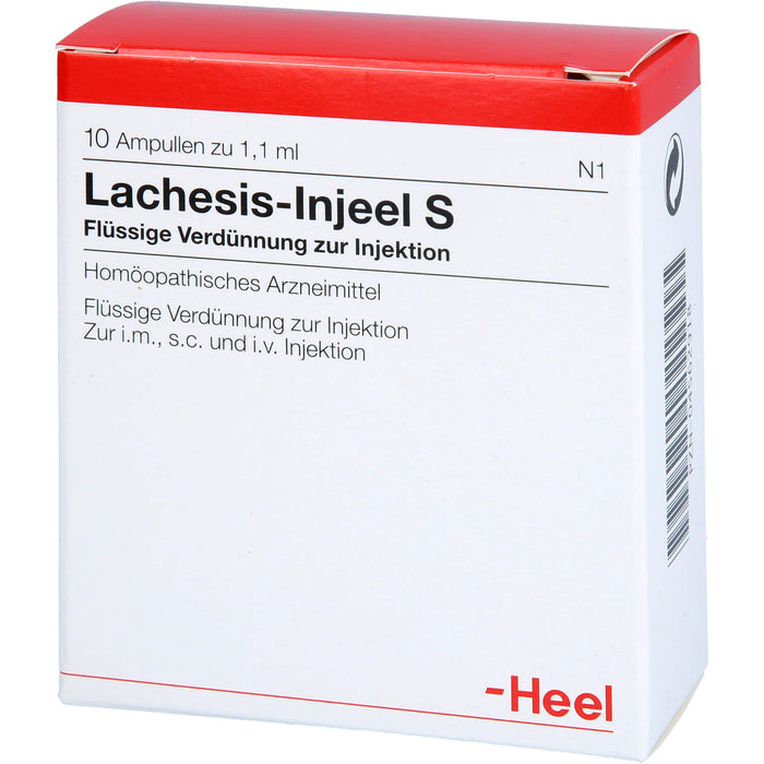 Heel Lachesis-Injeel S flüssige Verdünnung, 10 pcs. Ampoules