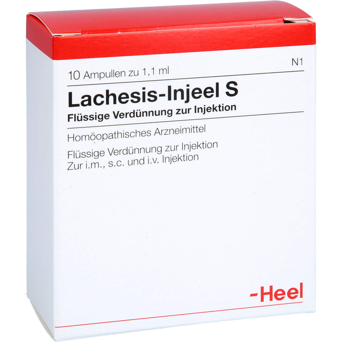 Heel Lachesis-Injeel S flüssige Verdünnung, 10 pcs. Ampoules