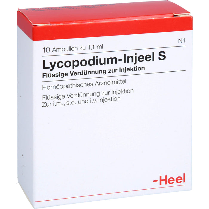 Heel Lycopodium-Injeel S flüssige Verdünnung, 10 pcs. Ampoules