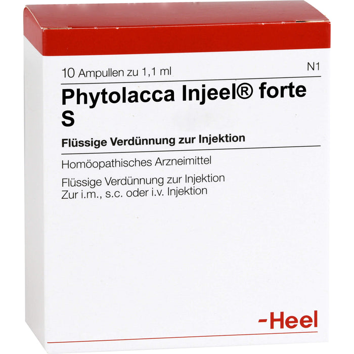 Heel Phytolacca Injeel forte S flüssige Verdünnung, 10 pcs. Ampoules