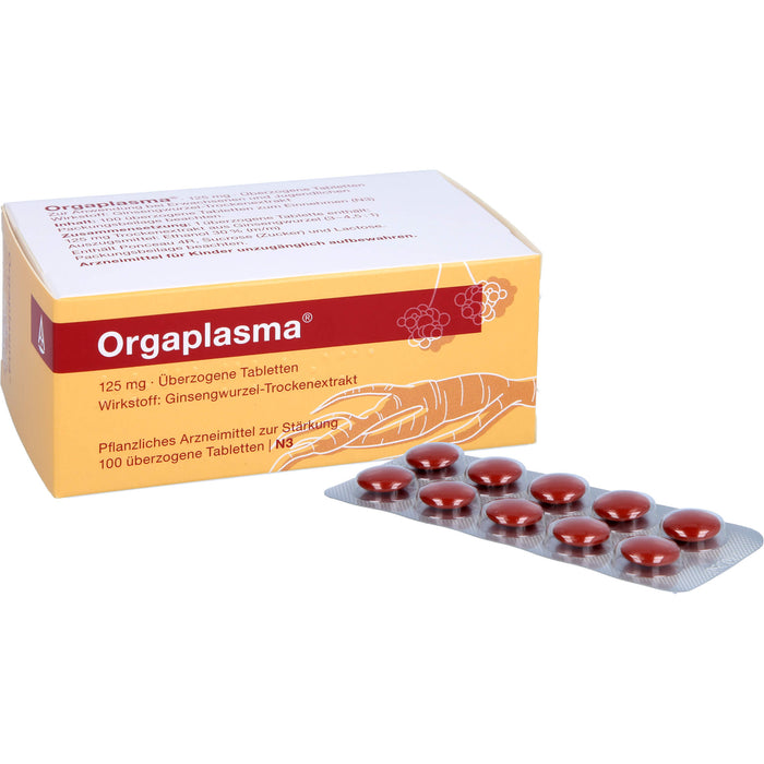 Orgaplasma , 125 mg, Überzogene Tabletten, 100 St. Tabletten