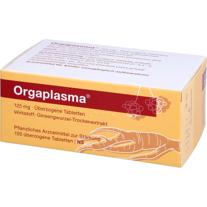 Orgaplasma , 125 mg, Überzogene Tabletten, 100 St. Tabletten