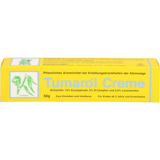 Tumarol Creme bei Erkältungskrankheiten der Atemwege, 50 g Creme