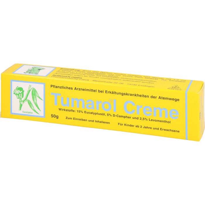 Tumarol Creme bei Erkältungskrankheiten der Atemwege, 50 g Crème