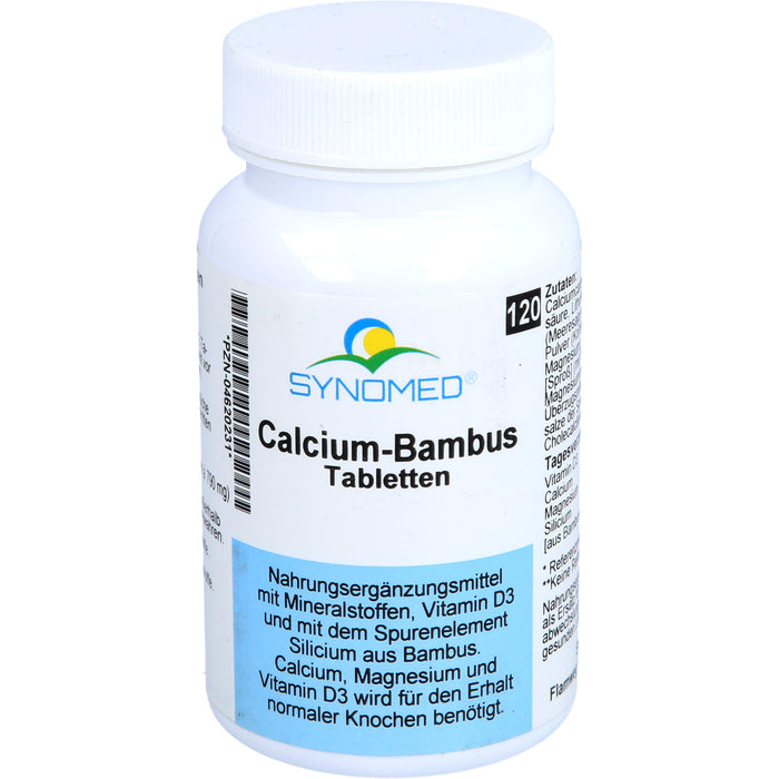 SYNOMED Calcium-Bambus Tabletten, 120 pc Tablettes