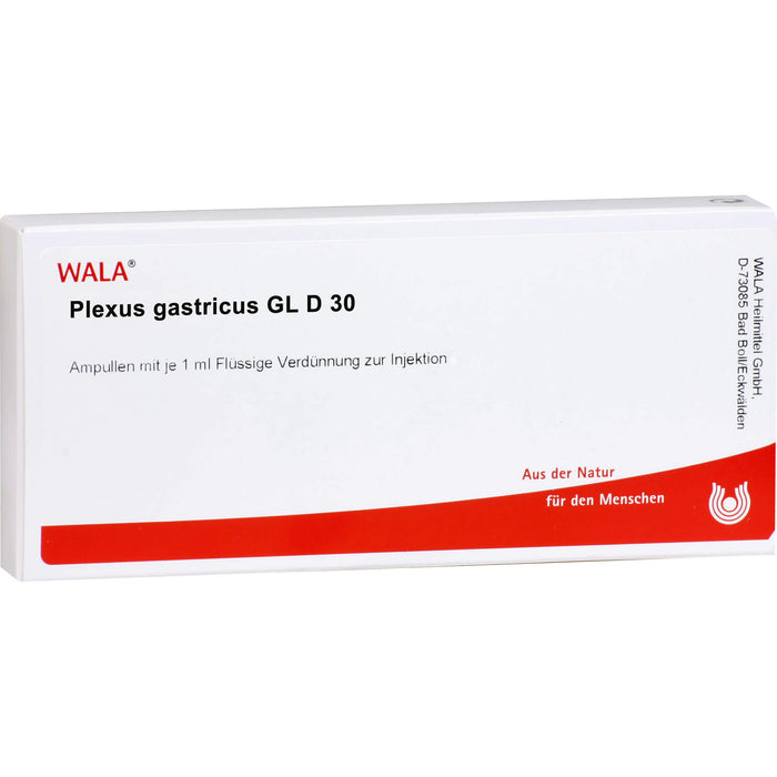 Plexus Gastricus Gl D30 Wala Ampullen, 10 pc Ampoules