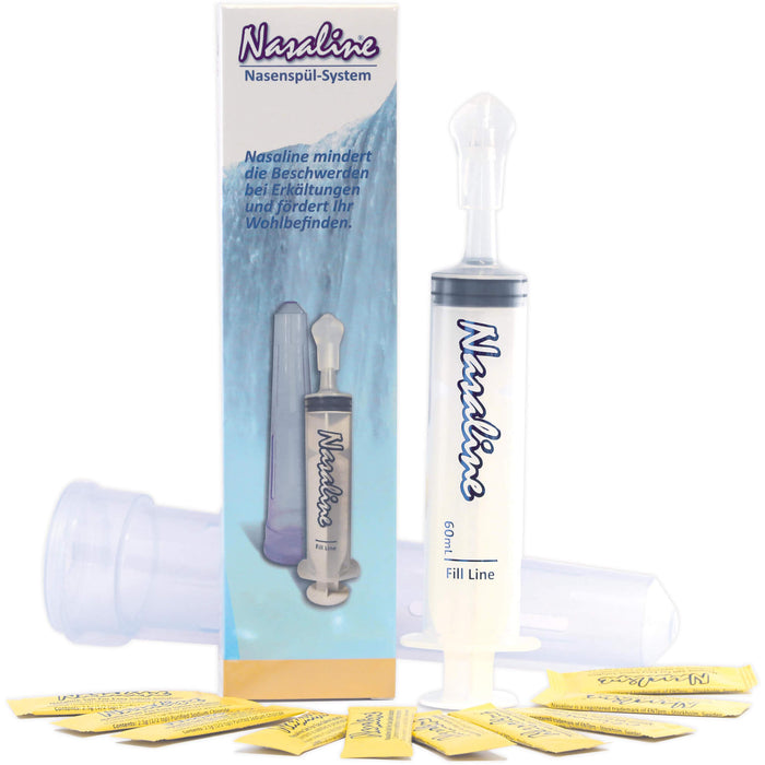 Nasaline Nasenspül-System zum Spülen der Nasennebenhöhlen, 1 St. Nasendusche