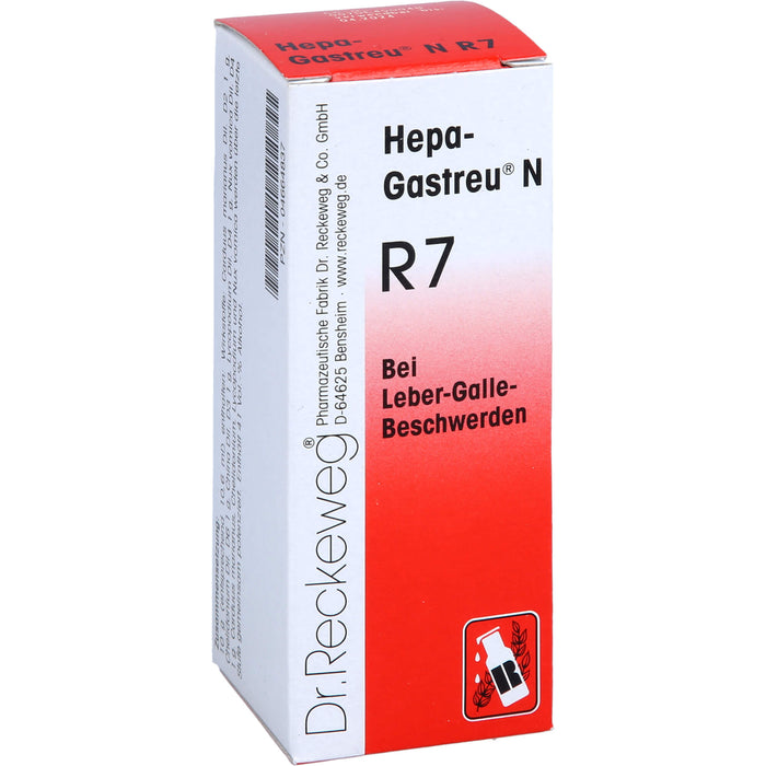 Hepa-Gastreu N R7 Tropfen  bei Leber-Galle-Beschwerden, 50 ml Solution