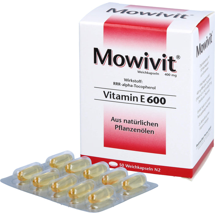 Mowivit Vitamin E 600 Weichkapseln, 50 St. Kapseln