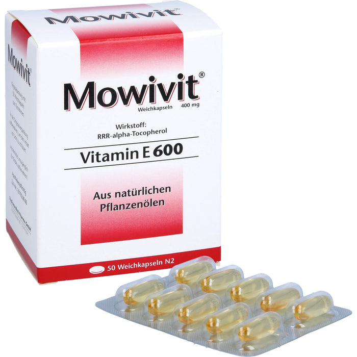 Mowivit Vitamin E 600 Weichkapseln, 50 pcs. Capsules