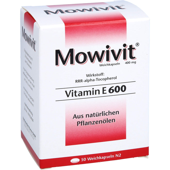 Mowivit Vitamin E 600 Weichkapseln, 50 pcs. Capsules