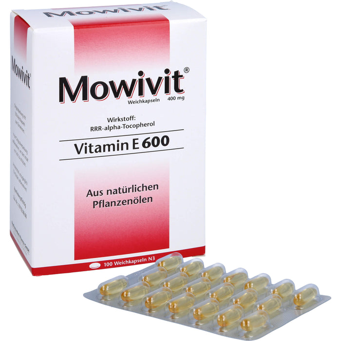 Mowivit Vitamin E 600, 100 St KAP