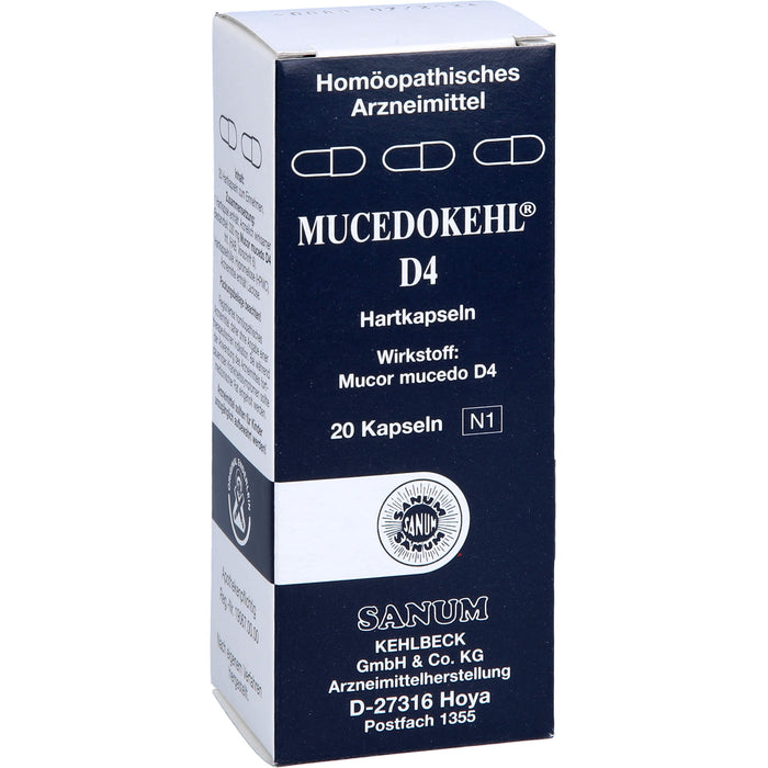 SANUM-KEHLBECK Mucedokehl D4 Kapseln, 20 St. Kapseln