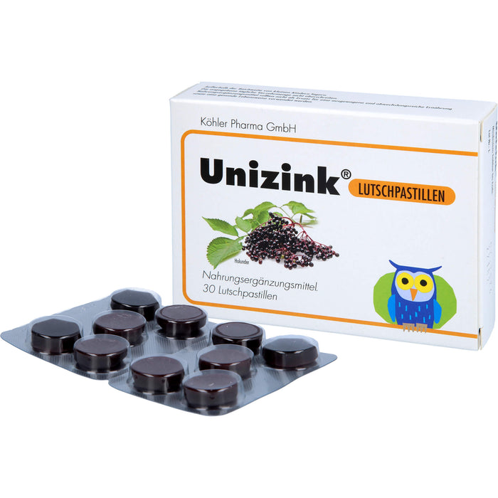 Unizink  Lutschpastillen, 30 St. Pastillen