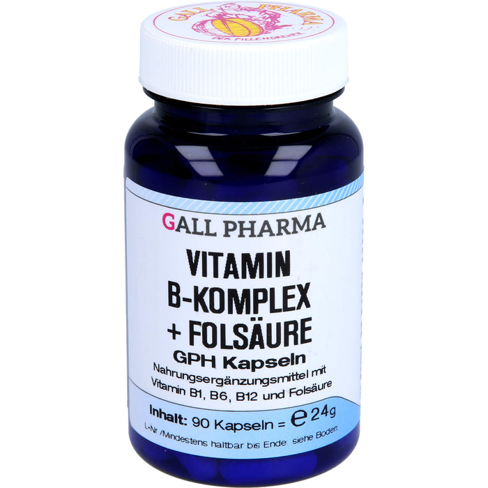 GALL PHARMA Vitamin B-Komplex + Folsäure GPH Kapseln, 90 St. Kapseln