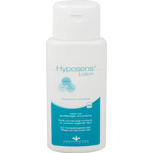 Hyposens Lotion kühlt und beruhigt trockene, zu Juckreiz neigende Haut, 100 g Lotion