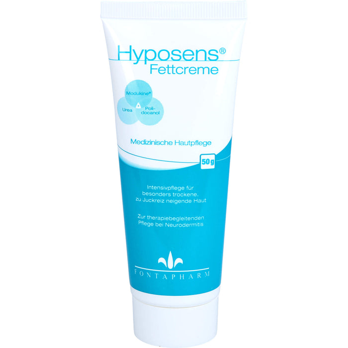 Hyposens Fettcreme für die trockene und zu Juckreiz neigende Haut, 50 g Crème