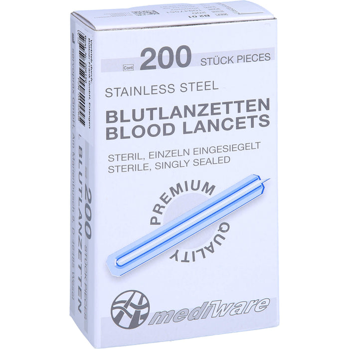 BLUTLANZETTEN steril einzeln, 200 St LAN