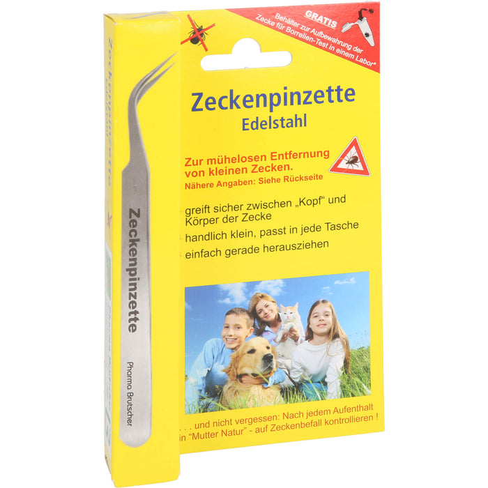 Pharma Brutscher Zeckenpinzette Chirurgenstahl, 1 pc Pince à épiler