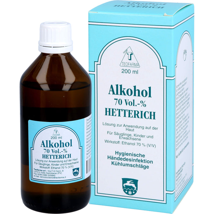 Alkohol 70 Vol. % HETTERICH, 200 ml Solution