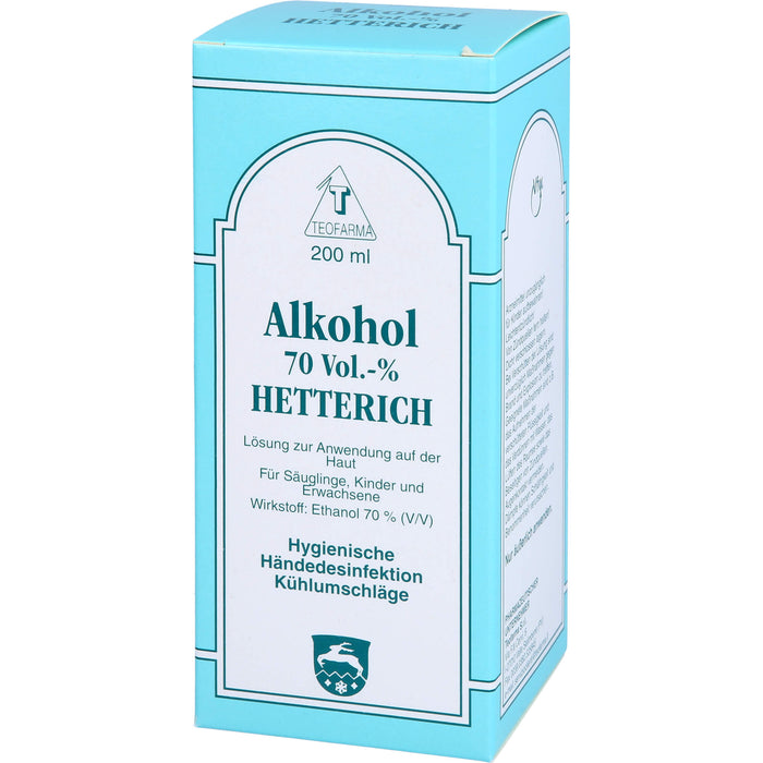 Alkohol 70 Vol. % HETTERICH, 200 ml Solution