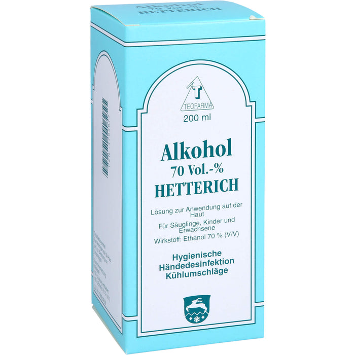 Alkohol 70 Vol. % HETTERICH, 200 ml Solution
