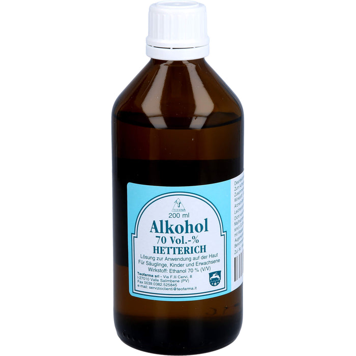 Alkohol 70 Vol. % HETTERICH, 200 ml Solution