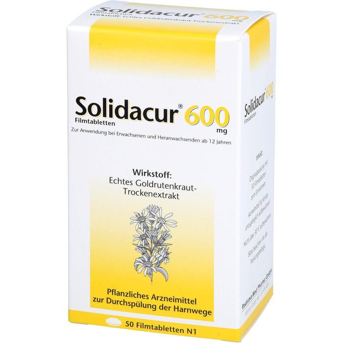 Solidacur 600 mg Filmtabletten zur Durchspülung der Harnwege, 50 pc Tablettes