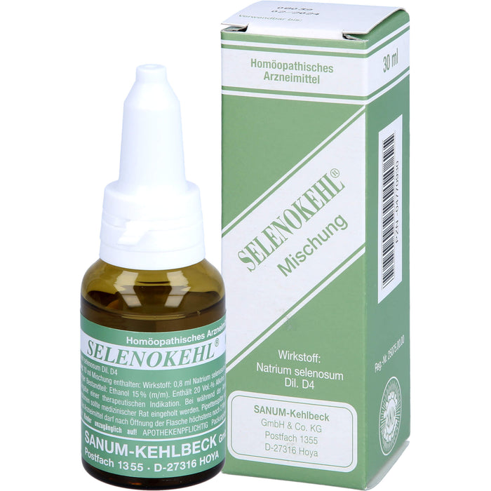 Selenokehl Tropfen, 30 ml Solution