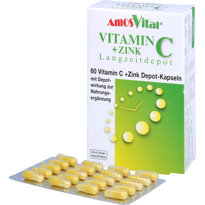 Vitamin C + Zink Depot Kapseln, 60 pc Capsules