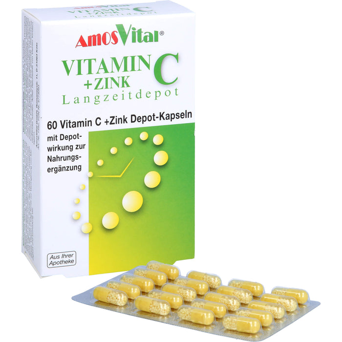 Vitamin C + Zink Depot Kapseln, 60 pcs. Capsules