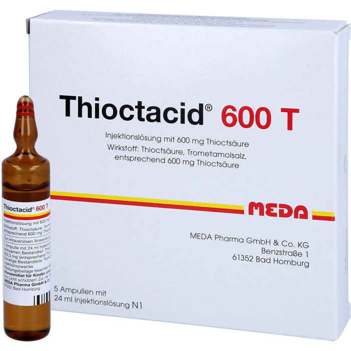 MEDA Thioctacid 600 T Injektionslösung, 5 pcs. Ampoules