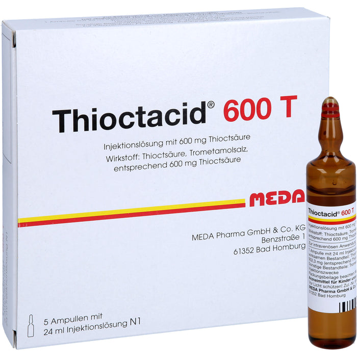 MEDA Thioctacid 600 T Injektionslösung, 5 pc Ampoules
