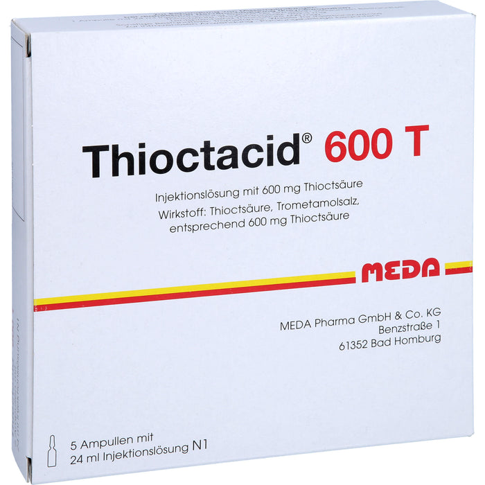 MEDA Thioctacid 600 T Injektionslösung, 5 pcs. Ampoules