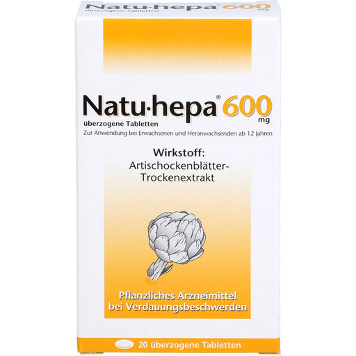 Natu-hepa 600 mg, überzogene Tabletten, 20 St UTA
