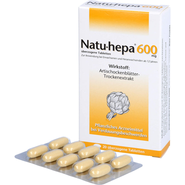 Natu-hepa 600 mg, überzogene Tabletten, 20 St UTA
