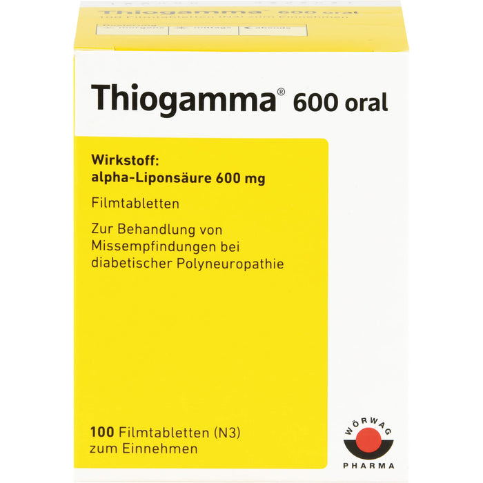 Thiogamma 600 oral, Filmtablette, 100 St. Tabletten