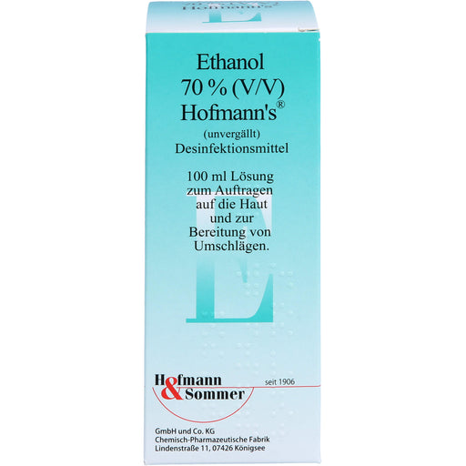 Hofmann's Ethanol 70% (V/V)  Desinfektionsmittel, 100 ml Lösung