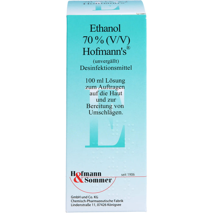Ethanol 70% (V/V) Hofmann's, 100 ml LOE