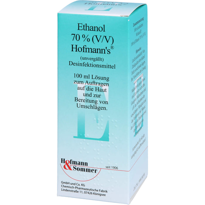Hofmann's Ethanol 70% (V/V)  Desinfektionsmittel, 100 ml Solution