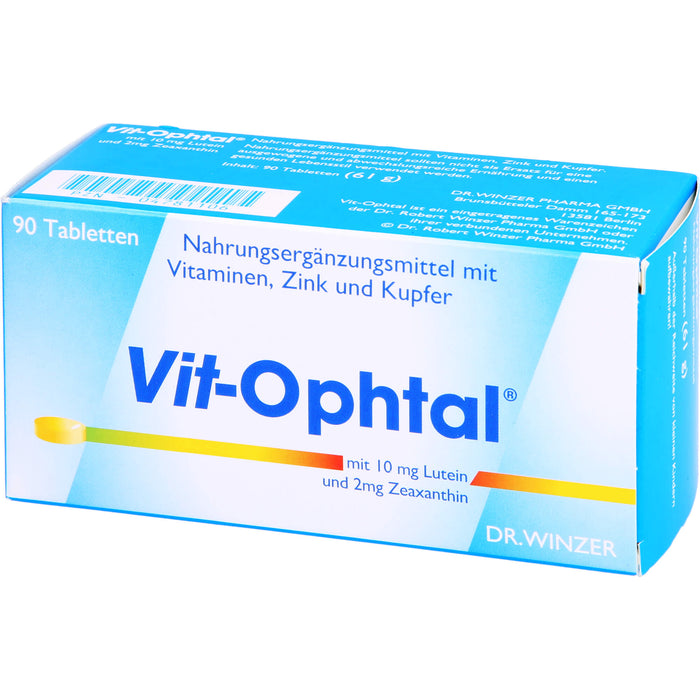 Vit-Ophtal mit 10 mg Lutein Tabletten, 90 pc Tablettes