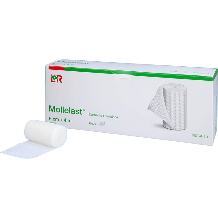 Mollelast Elastische Fixierbinde 6cmx4m, 20 St BIN