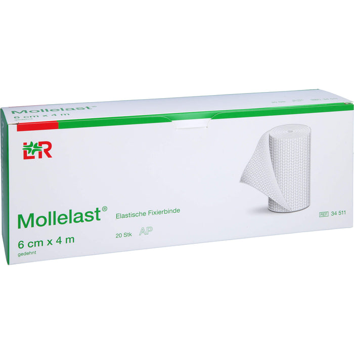 Mollelast Elastische Fixierbinde 6cmx4m, 20 St BIN