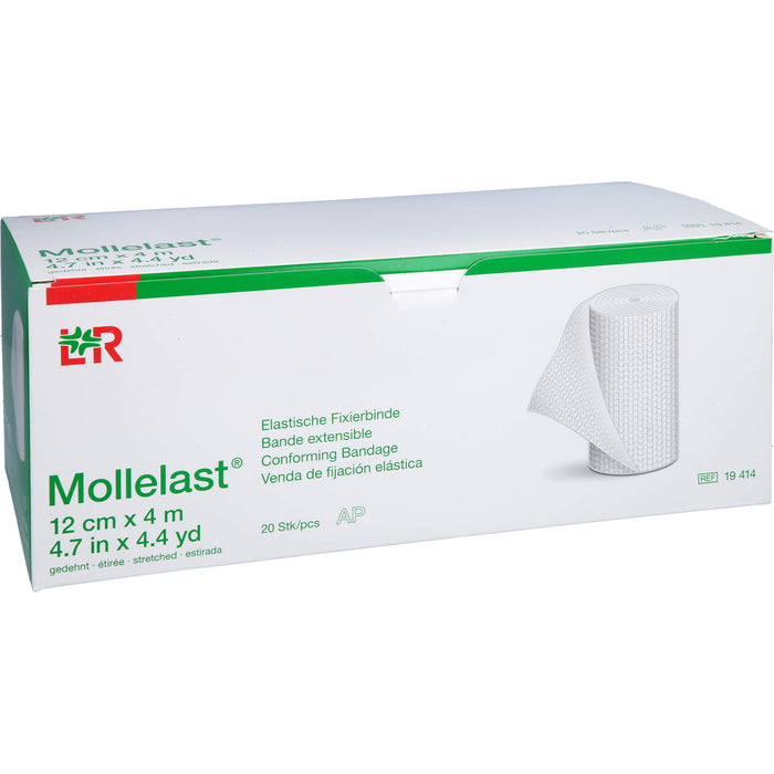 Mollelast Elastische Fixierbinde 12cmx4m, 20 St BIN