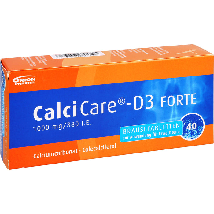 CalciCare-D3 FORTE 1000 mg/880 I.E. Brausetabletten, 40 St BTA