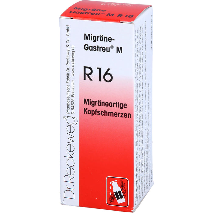 Dr. Reckeweg Migräne-Gastreu M R16 Tropfen, 50 ml Solution