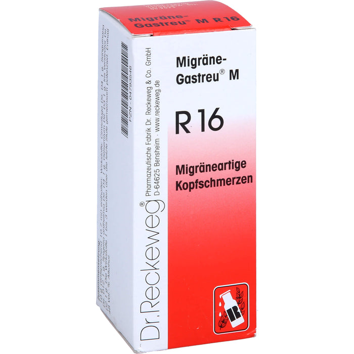 Dr. Reckeweg Migräne-Gastreu M R16 Tropfen, 50 ml Solution
