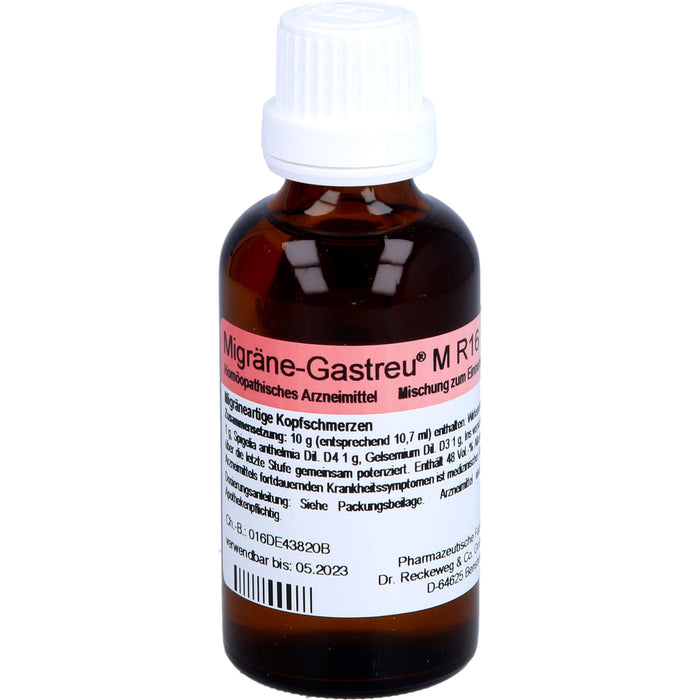 Dr. Reckeweg Migräne-Gastreu M R16 Tropfen, 50 ml Solution