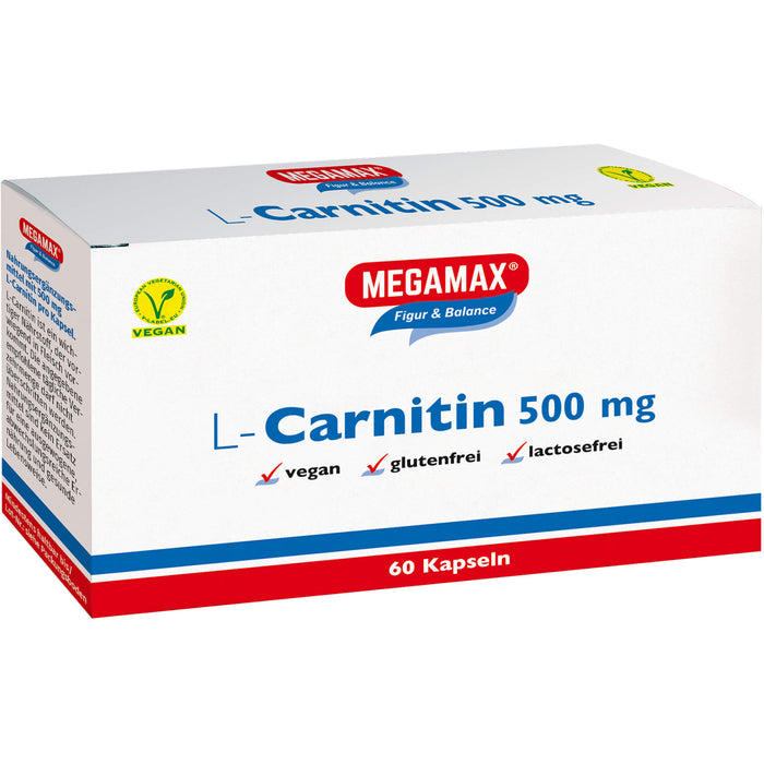 MEGAMAX Figur & Balance L-Carnitin 500 mg Kapseln, 60 St. Kapseln
