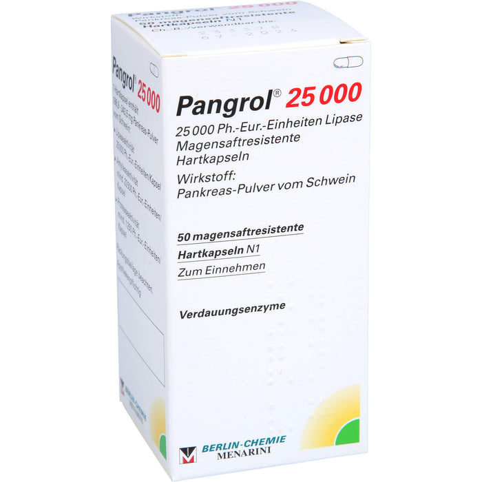 Pangrol 25 000 Kapseln Verdauungsenzyme, 50 pcs. Capsules
